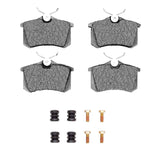 R1 Concepts 86-19 Audi A3 Rear Optimum OE Brake Pads & Hardware Kit by R1 Concepts RNC-2551-0340-05