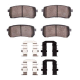 R1 Concepts 07-12 Hyundai Veracruz Rear Optimum OE Brake Pads and Hardware Kit by R1 Concepts RNC-2551-1302-01