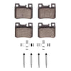 R1 Concepts 86-95 Mercedes-Benz C280 Rear Euro Ceramic Brake Pads and Hardware Kit