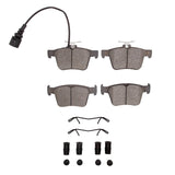 R1 Concepts 17-22 Audi TT Quattro RS Rear Euro Ceramic Pads & Hardware Kit