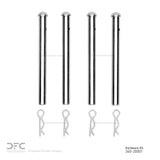 Dynamic Friction 1961-1983 DeLorean DMC 12 Front/Rear Premium Hardware Kit by Dynamic Friction Company 340-20001