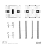 Dynamic Friction 1967-1987 Volvo 142/144/145/264/1800/244/262/DL/245/265/GLE/242/164 Rear Premium Hardware Kit by Dynamic Friction Company 340-27003