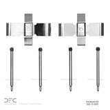 Dynamic Friction 1976-1986 BMW 633CSi Front Premium Hardware Kit by Dynamic Friction Company 340-31000