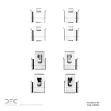 Dynamic Friction 1984-1991 Dodge Colt Front Premium Hardware Kit by Dynamic Friction Company 340-40006
