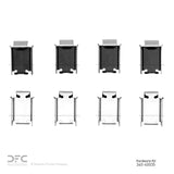 Dynamic Friction 2009-2018 Dodge Ram 3500 Rear/Front Premium Hardware Kit by Dynamic Friction Company 340-40035