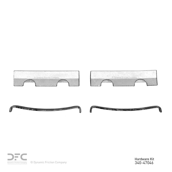 Dynamic Friction 1979-2012 Blue Bird CV200 Rear/Front Premium Hardware ...
