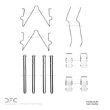 Dynamic Friction 1988-1993 Ford Festiva Front Premium Hardware Kit by Dynamic Friction Company 340-54004