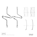 Dynamic Friction 1975-1994 Ford E-250 Econoline Club Wagon Front Premium Hardware Kit by Dynamic Friction Company 340-54035
