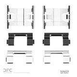 Dynamic Friction 1995-2004 Ford Ranger (USA/Canada) Front Premium Hardware Kit by Dynamic Friction Company 340-54041