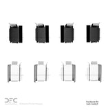 Dynamic Friction 2008-2019 Chrysler Town & Country Rear Premium Hardware Kit by Dynamic Friction Company 340-54069