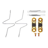 Dynamic Friction 1983-1999 Ford LNT800 Short Conventional Tandem (w/Front Disc Brakes) Front Premium Hardware Kit by Dynamic Friction Company 340-54071