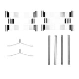 Dynamic Friction 2005-2012 Acura RL Front Premium Hardware Kit by Dynamic Friction Company 340-58004