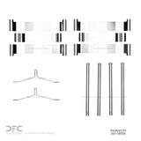 Dynamic Friction 2005-2012 Acura RL Front Premium Hardware Kit by Dynamic Friction Company 340-58004