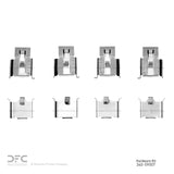 Dynamic Friction 1983-2000 Daihatsu Rocky Front Premium Hardware Kit by Dynamic Friction Company 340-59007