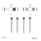 Dynamic Friction 1983-2000 Kia Sephia Rear Premium Hardware Kit by Dynamic Friction Company 340-63010