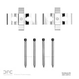 Dynamic Friction 1985-1991 Mercedes-Benz 560SEC Front Premium Hardware Kit by Dynamic Friction Company 340-63012