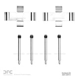 Dynamic Friction 1963-1976 Alfa Romeo Spider Front Premium Hardware Kit by Dynamic Friction Company 340-63013