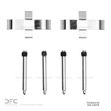 Dynamic Friction 1983-1989 Mercedes-Benz 190E Rear Premium Hardware Kit by Dynamic Friction Company 340-63018