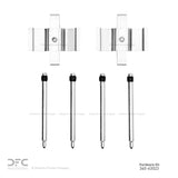 Dynamic Friction 1992-9 Chrysler Crossfire Rear Premium Hardware Kit by Dynamic Friction Company 340-63023