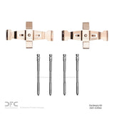 Dynamic Friction 2011-2013 Mercedes-Benz C63 AMG Rear Premium Hardware Kit by Dynamic Friction Company 340-63046