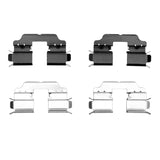 Dynamic Friction 2014-2019 Mercedes-Benz B Electric Drive Rear Premium Hardware Kit by Dynamic Friction Company 340-63061