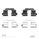 Dynamic Friction 2014-2019 Mercedes-Benz B Electric Drive Rear Premium Hardware Kit by Dynamic Friction Company 340-63061