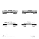 Dynamic Friction 1982-1985 Nissan Sentra Front Premium Hardware Kit by Dynamic Friction Company 340-67003