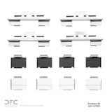 Dynamic Friction 1987-1988 Nissan 200SX Front Premium Hardware Kit by Dynamic Friction Company 340-67005