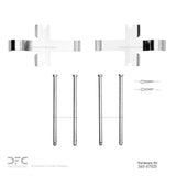 Dynamic Friction 1989-1996 Nissan 300ZX Turbo Front Premium Hardware Kit by Dynamic Friction Company 340-67025