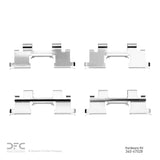 Dynamic Friction 1987-1989 Nissan 300ZX Rear Premium Hardware Kit by Dynamic Friction Company 340-67028