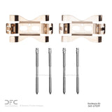 Dynamic Friction 2009-2024 Nissan GT-R Rear Premium Hardware Kit by Dynamic Friction Company 340-67039