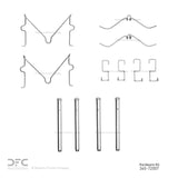 Dynamic Friction 1997-2004 Mitsubishi Montero Sport (USA/Canada) Rear Premium Hardware Kit by Dynamic Friction Company 340-72007