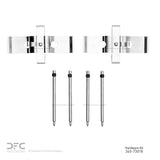 Dynamic Friction 2008-2024 Audi R8 Rear Premium Hardware Kit by Dynamic Friction Company 340-73018