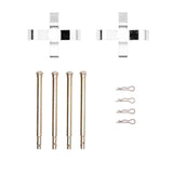 Dynamic Friction 1973-1984 Audi Fox Front Premium Hardware Kit by Dynamic Friction Company 340-74004