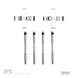 Dynamic Friction 2007-2009 Volkswagen Touareg Rear Premium Hardware Kit by Dynamic Friction Company 340-74017