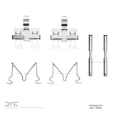 Dynamic Friction 1998-2010 Lexus SC430 Rear Premium Hardware Kit by Dynamic Friction Company 340-75004