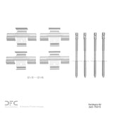 Dynamic Friction 2010-2025 Lexus LS460 Front Premium Hardware Kit by Dynamic Friction Company 340-75015