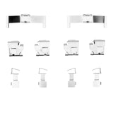 Dynamic Friction 1980-1984 Toyota Tercel Front Premium Hardware Kit by Dynamic Friction Company 340-76005