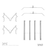 Dynamic Friction 1976-1995 Toyota 4Runner Front Premium Hardware Kit by Dynamic Friction Company 340-76013
