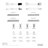 Dynamic Friction 1970-1975 Toyota Carina Front Premium Hardware Kit by Dynamic Friction Company 340-76034