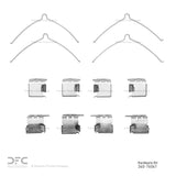 Dynamic Friction 1997-2001 Toyota Camry Front Premium Hardware Kit by Dynamic Friction Company 340-76041