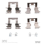 Dynamic Friction 2002-2006 Lexus ES330 Rear Premium Hardware Kit by Dynamic Friction Company 340-76052