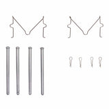 Dynamic Friction 2000-2025 Hummer H3 Front Premium Hardware Kit by Dynamic Friction Company 340-76057