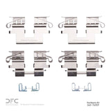 Dynamic Friction 2004-2009 Lexus RX400h Rear Premium Hardware Kit by Dynamic Friction Company 340-76059