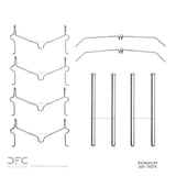 Dynamic Friction 2010-2024 Lexus GX460 Front Premium Hardware Kit by Dynamic Friction Company 340-76074
