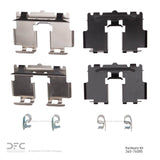 Dynamic Friction 2007-2024 Lexus ES350 Rear Premium Hardware Kit by Dynamic Friction Company 340-76085