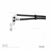 Dynamic Friction 1999-2005 Ford F-250 Super Duty 4WD Front Right Brake Hose by Dynamic Friction Company 350-54358