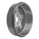 Dynamic Friction 1995-1997 Kia Sportage (USA/Canada) Rear True Balanced Brake Drum (243x20 Vented) by Dynamic Friction Company 365-21001