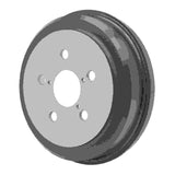 Dynamic Friction 1983-1986 Toyota Camry Rear True Balanced Brake Drum (228x12.5 Solid) by Dynamic Friction Company 365-76010