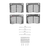 Dynamic Friction 1961-1979 Jaguar XKE Front 4000 HybriDynamic Brake Pads and Hardware Kit by Dynamic Friction Company 4000-0004-01